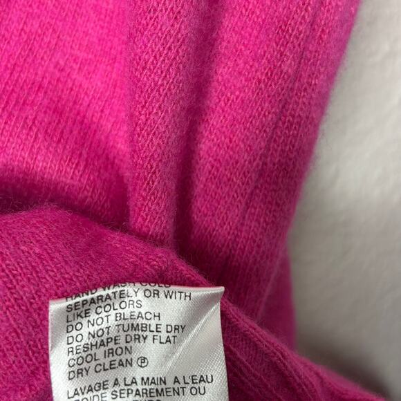 Bianco & Blu Merino Wool Cashmere Blend Sweater Women’s Small Pink Italy - Picture 7 of 7